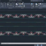 screen with cad intermediate model
